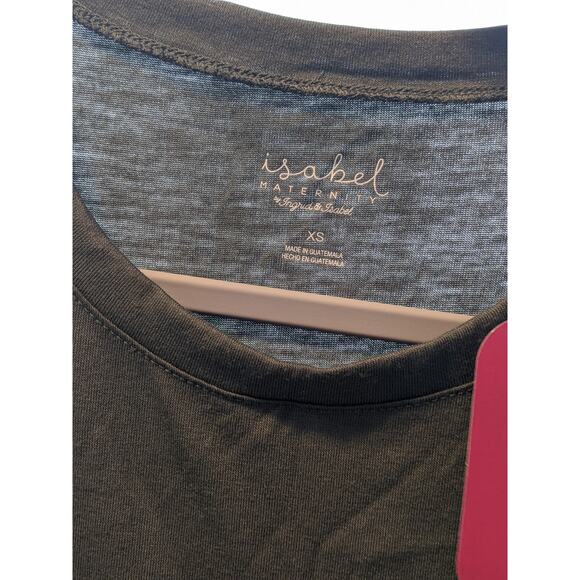 Ingrid Isabel I've Got You Babe Graphic Maternity T Shirt XS Short‎ Sleeve Green - Picture 3 of 6